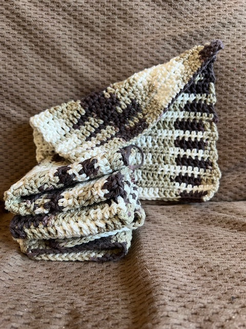 Cozy Scrub Goblins – Handmade Cotton Washcloths (Set of 4)