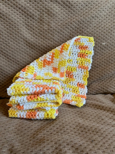 Cozy Scrub Goblins – Handmade Cotton Washcloths (Set of 4)